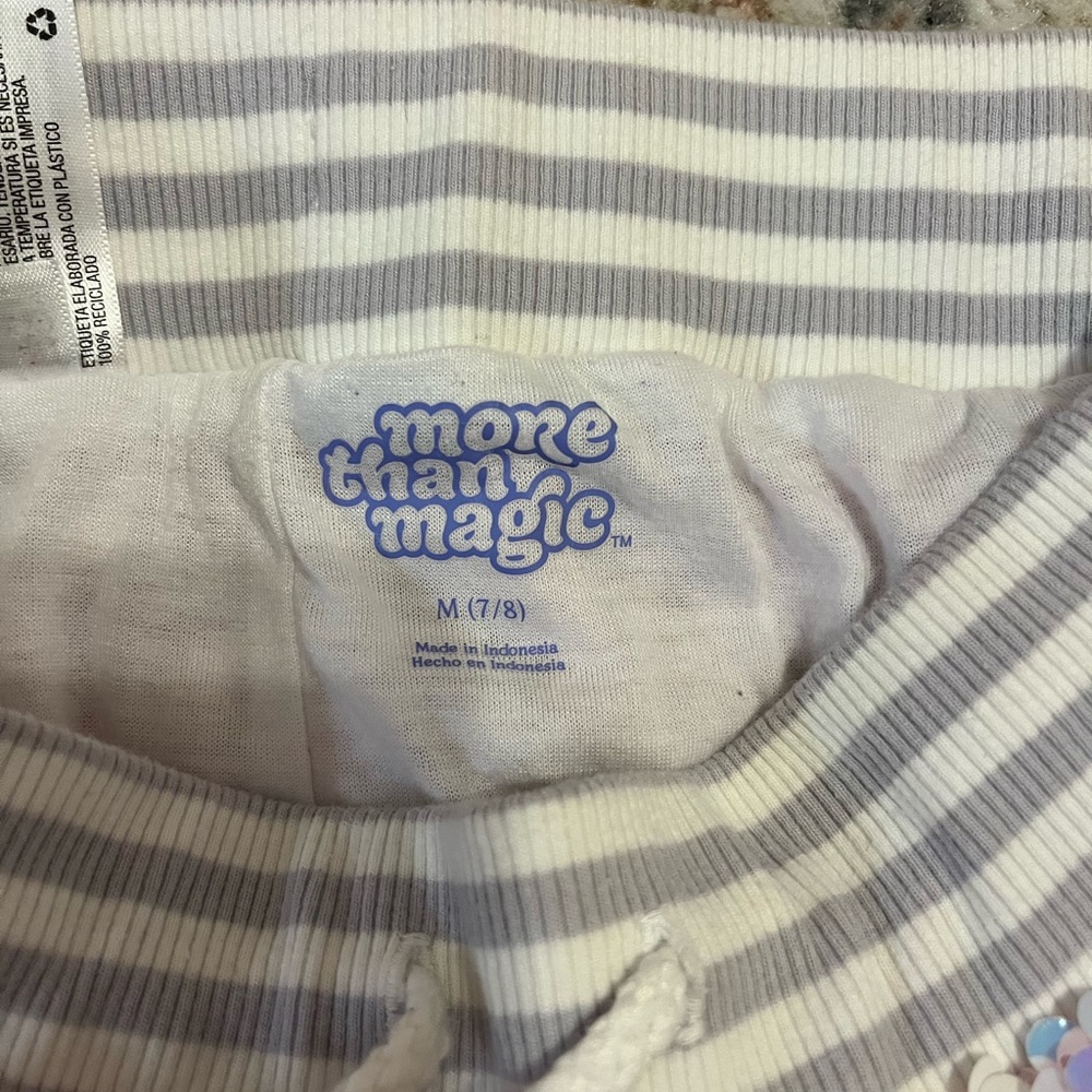 More Than Magic White Sparkly Sequin Shorts - Picture 3 of 3